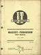 I&T MASSEY-FERGUSON MF285 No. MF-36 Tractor Shop Manual