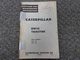 Caterpillar Cat DW15 Tractor Owner Operator Maintenance Manual S/N 75D & 76D