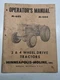 Minneapolis Moline MM Operators Manual Service M602 M604 Tractor S-344 OEM