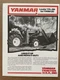 Vintage YANMAR TRACTOR Cut-Out Brochure LOADER YFL-186 for YM186(D) uncut #21