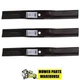 3 FINISHING MOWER BLADES FOR WOODS LAWN 60" CUT RM360 RM550 34615 15127