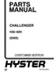 Hyster H30H, H40H, H50H, H60H E003 Forklift Parts Catalog Manual PDF USB