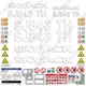 Fits SkyJack SJ843TH Decal Kit Telehandler (FULL KIT) - 7 YEAR 3M Outdoor Vinyl!