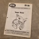 Gehl FB 86 Hopper Blower Service Parts Manual Form No. 1831F