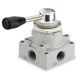 ARO M112LR Manual Air Control Valve, Lever, Black 4YTF4