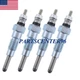 New 4 pcs Glow Plug 11065-34W00 for Nissan SD22 Engine Datsun Truck