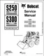 Bobcat S250 Turbo S300 Turbo Service Repair Manual, Workshop Manual