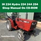 IH International Harvester 234 Hydro 234 244 254 Tractors Shop Service Manual CD