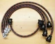 IH McCormick-Deering Farmall Super A Black & Red Cloth Copper Spark Plug Wires