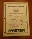HYSTER ELECTRICAL SYSTEM FORKLIFT MANUAL N30-40XMR2, N25XMDR2, N50XMA2, 1459000