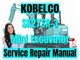 Kobelco Mini Excavator SK27SR-3 Service Repair Manual