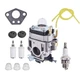 Carburetor Kit for Earthquake E43 E43CE E43WC MC43 MD43 Kawasaki TE45DX Carb