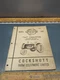 Original 1953 Cockshutt 40 Tractor Gasoline Distillate LPG Parts List Manual 