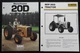 (2) 1983-90 MASSEY-FERGUSON "MF 20D INDUSTRIAL WHEEL TRACTOR" CATALOG BROCHURES