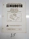 KUBOTA G3200 G4200 G4200H G5200H TRACTOR G4000 ROTARY TILLER OPERATORS MANUAL