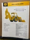Vtg John Deere Brochure Spec Sheet JD500-C Backhoe Loader 1971 Tractor
