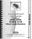 IH International 2500B 2505B 2510B 2514B Tractor Loader Backhoe Parts Manual