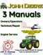 JOHN DEERE 6125D TRACTOR OWNER SERVICE REPAIR SHOP ENGINE MANUAL PDF ON USB