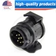 Electric Adapter Socket Connector 13 To 7 Pin Plug Trailer Caravan Waterproof US