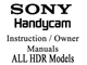Sony Handycam HDR User Instruction Manual (HDR SERIES) Group 1