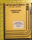 Operator's Manual International TD-25 Series C Tractor Crawler 1 085 796 R1 OEM