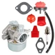 Carburetor Kit For Tecumseh HM70 & HM80 7 & 8 HP 4 Cycle Engines On Snowblower