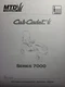Cub Cadet 7000 ser Compact Tractor Owners Manual Caterpillar 3cyl 7305 7233 7194