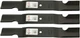 3 Lawn Mower Blade Set for Grasshopper 3452 6052 9852 52" Deck Bush Hog ES2052