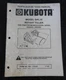 KUBOTA G3200 G4200 G4200H G5200H TRACTOR G4000 ROTARY TILLER SERVICE PART MANUAL