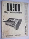 GEHL HA900 HAY ATTACHMENT OWNER'S MANUAL