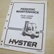 HYSTER FORKLIFT H40XM H45XM H50XM H65XM Owner Maintenance Lubrication Manual H60