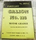 GALION 118 MOTOR GRADER PARTS LIST  2019G