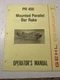 GEHL OPERATORS MANUAL MAINTENANCE SERVICE FARM SHOP BOOK PR450 BAR RAKE PARALLEL
