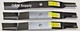Set of 3 heavy duty Woods 72" mower blades L306 RM306 RM600 