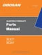 Daewoo Doosan BC15T BC20T Electric Forklift Parts Catalog Manual