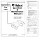 Bobcat 2100 2100S Utility Vehicle Operation and Maintenance Manual PDF