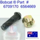 for Bobcat Wheel Nut & Bolt Stud 6564669 6709170 751 753 763 773 7753 1600 2000