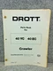 OEM Case Drott 40 YC EC Crawler Excavator Parts Catalog Manual 406071 M4