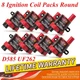 8 Ignition Coil Packs Round Fit Chevy Silverado GMC Sierra 4.8L 5.3L 6.0L Engine