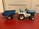 Vintage Ertl Ford LGT 12 Lawn and Garden Tractor With Trailer 1/12 Great Cond.