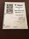 BOBCAT MELROSE A300 300 SKIDSTEER OPERATION MAINTENANCE OPERATOR'S MANUAL BOOK