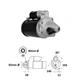 Starter for Agco Landini Massey Ferguson Linde 2873B061 3930507R1 01362084 R301