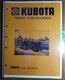 Kubota K-600 K600 Backhoe for L175 L185 L225 L245 Tractor Operator Parts Manual