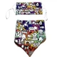 Matching Set Dog Bandana Pleated Face Mask 100% Cotton XS S M L Snap Adjustable