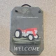 1959 Massey Ferguson MF25 Slate Hanging Farm Life Tractor Welcome Plaque