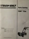 Troy-Bilt PONY Walk-Behind Tiller 15008 Parts Catalog Manual Garden-Way 1987