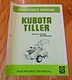 Kubota AT60 AT70S-(E) Tiller Operator's Manual