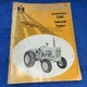 Operator's Manual for International Harvester Industrial Tractors 2504