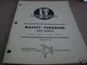 MASSEY FERGUSON I&T IT MANUAL MF2745 MF2775 MF2805    MF-39
