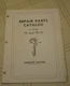 Johnson TS TD-15  Outboard Parts Catalog Manual Original